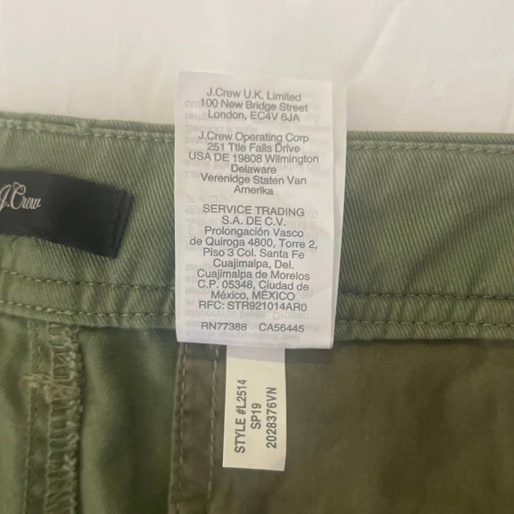 J. Crew Olive Green Straight-Leg Pants - Picture 9 of 12